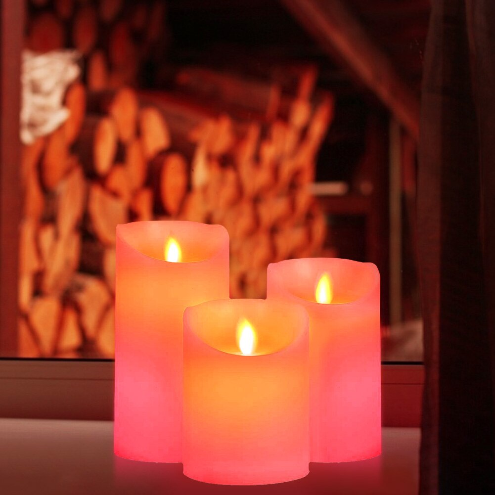 2 Stück LED Kristallkerzen - Flammenlose Deko Für Weihnachten, Hochzeit & Gemütliche Abende