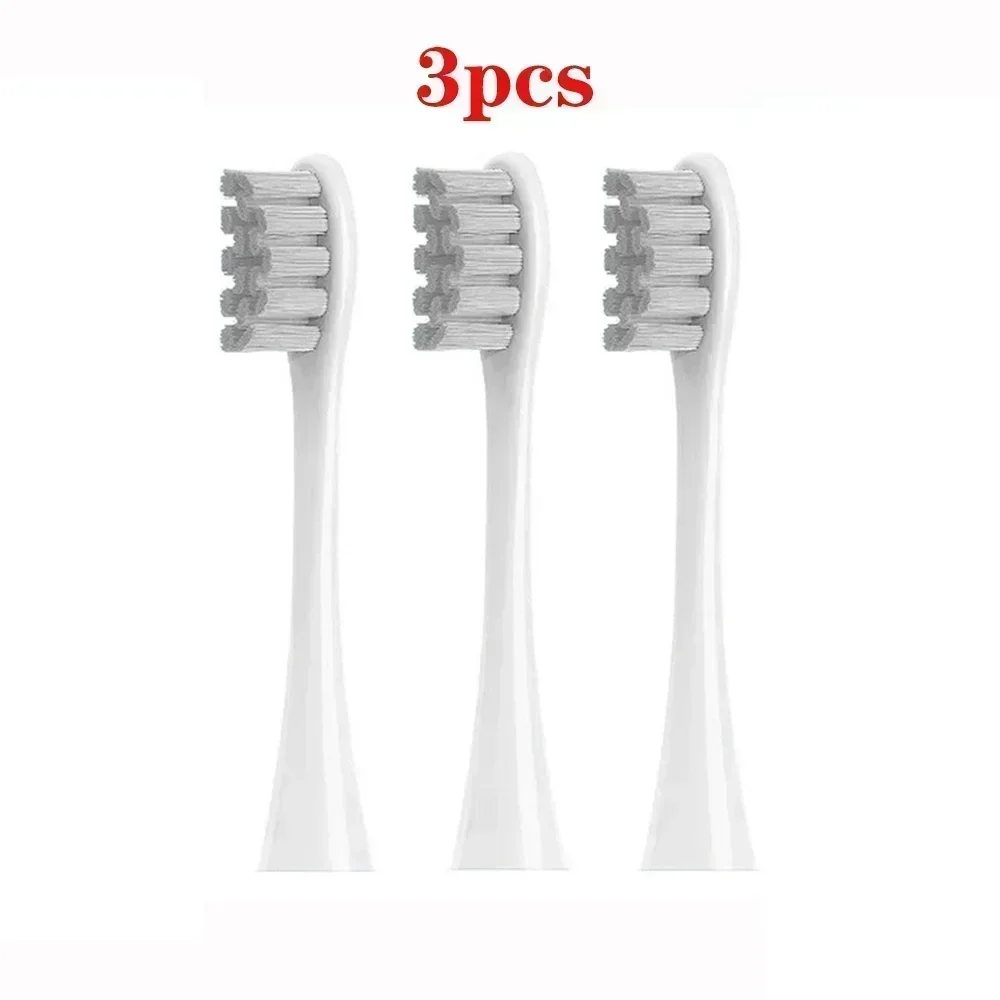 3 PCS Replacement Brush Heads For Oclean X/ X PRO/ Z1/ F1/ One/ Air 2 /SE Sonic Electric Toothbrush DuPont Soft Bristle Nozzles: WHITE