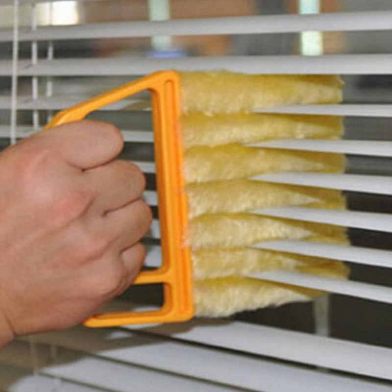Draagbare Venster Reinigingsborstel Blind Home Cleaning Venetiaanse Accessoires Gereedschap Microfiber Keuken Wasbare