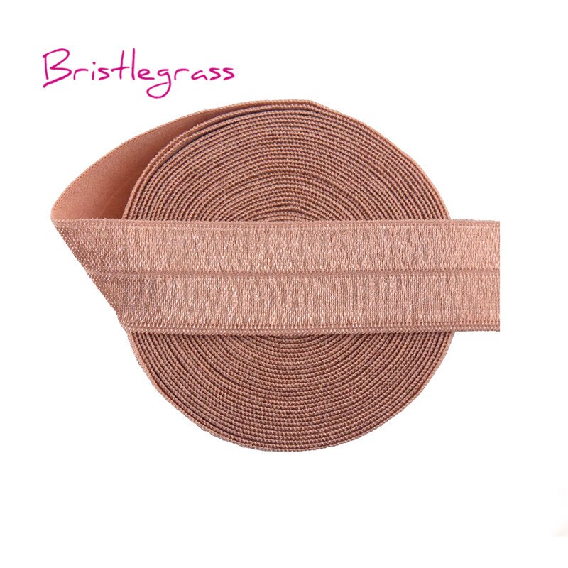 Bristlegrass 8 yard combo 3/4 " 20mm effen kleur foe vouw elastiek spandex satijnen band haarelastiek hoofdband kant trim diy naaien