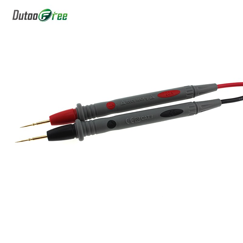 Dutoofree wire Universal Probe Test Leads Pin for Digital Multimeter Needle Tip Multi Meter Tester Probe 20A 1000V For Tester