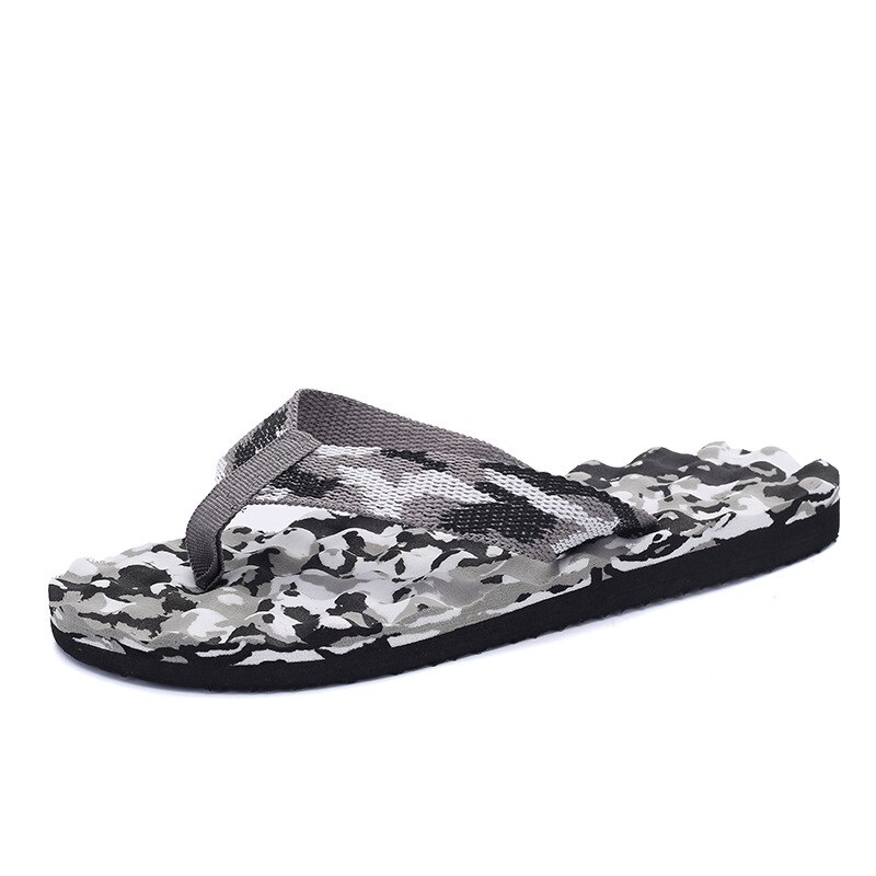 Zomer Mode Massage Slippers Mannen Ademend Slippers Leisure Stijl antislip Strand Schoenen: Black / 10