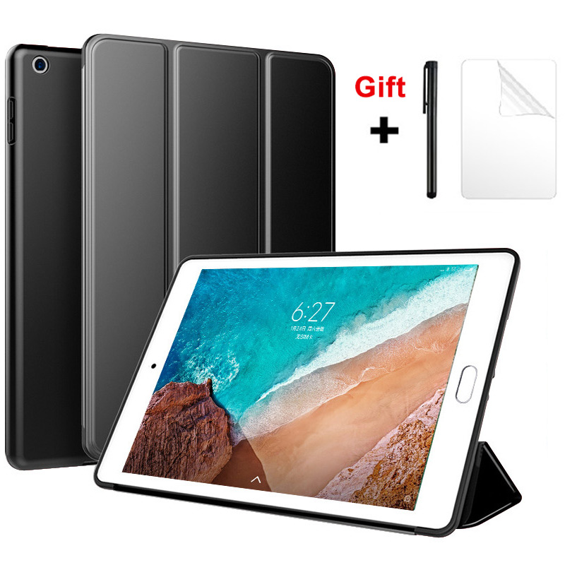 For Xiaomi Mi Pad 4 8.0 10.1 Case Ultra Thin Stand Silicone Soft Smart Cover for Xiaomi MiPad 4 Plus 10.1 Tablet Case + FilmPen
