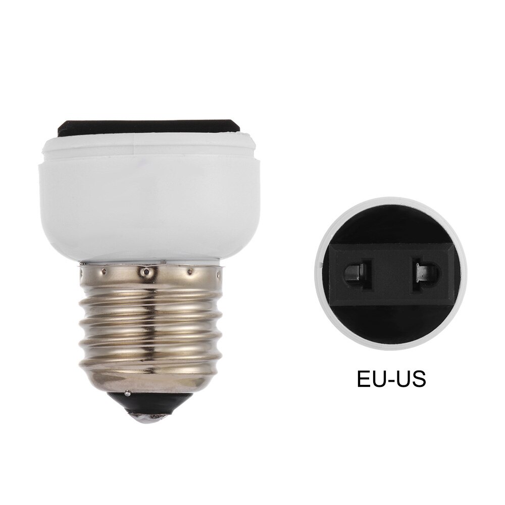 E27 ABS US/EU/AU Plug Connector Accessories Bulb Holder Lighting Fixture Bulb Base Screw Adapter White Lamp Socket: E27 ABS USEUAU Plu