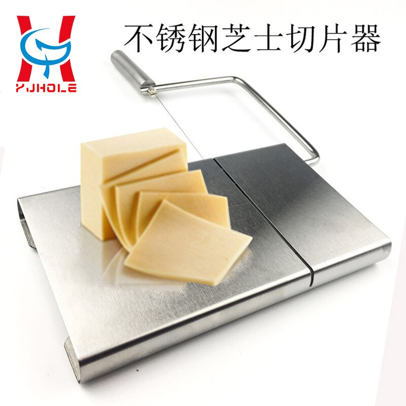 Stainless Steel Wire Cheese Slicer with Board Cheese Wire Cutter Stainless Steel Cheese Slicer Cheese Board Sets Kitchen Board