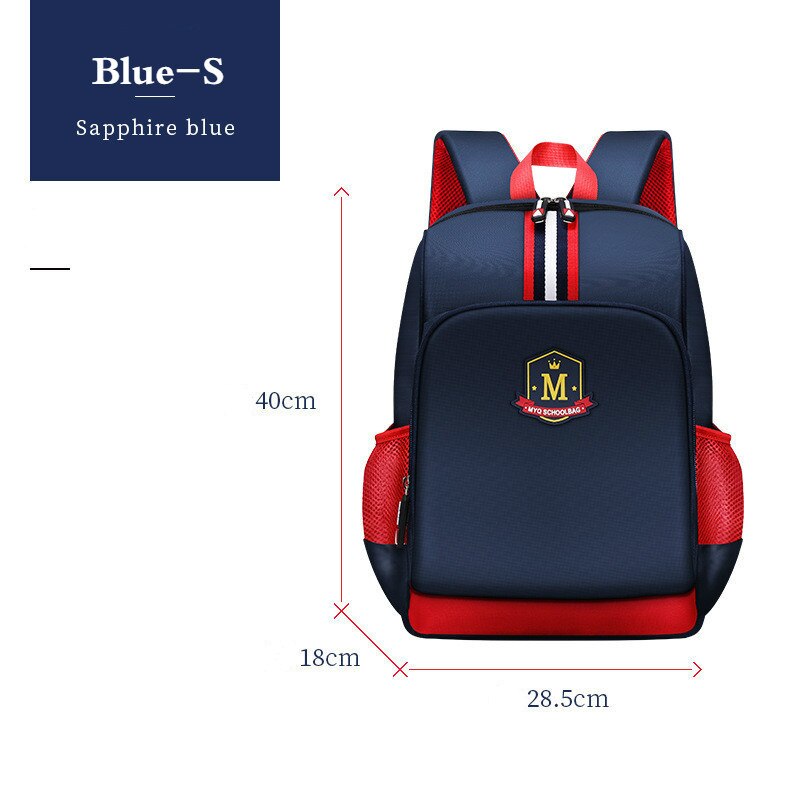 Leerling Studenten Kinderen Engeland Stijl Rugzak Schooltassen Voor Jongens Bagpack Mochila Escolar Hombre Waterdichte Rugzakken Kids Tas: Blue-S