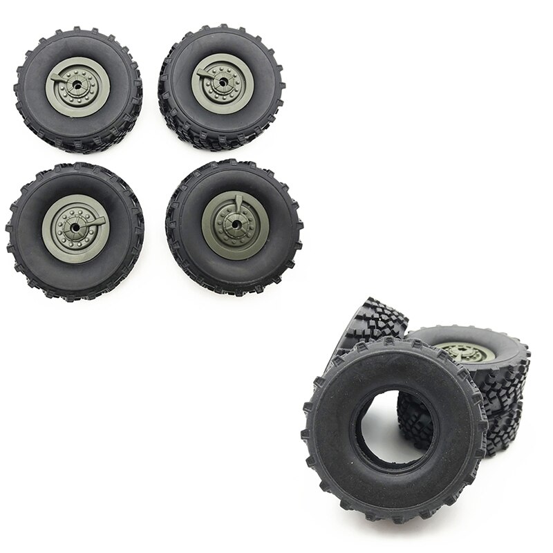 Gomma RC Pneumatici per Auto Pezzi di Ricambio Crawler 4 Pezzi Ruote Gomma RC Pneumatici per Auto Pezzi di Ricambio Crawler 4 Pezzi Ruote