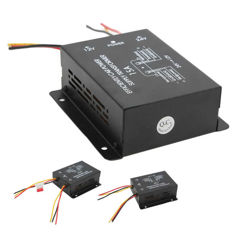 24V To 12V Converter Short Circuit Protection Environmental DC24V To 12V Car Voltage Reducer for Buses