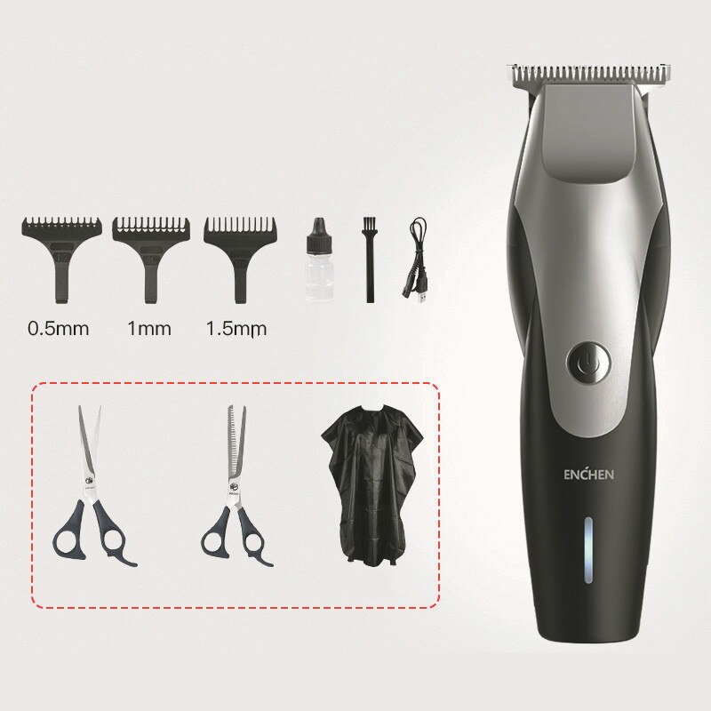 Mannen Elektrische Tondeuse Kit Professionele Draadloze Haar Cutter Machine Usb Oplaadbare Clipper Kapper Kapsel Machine