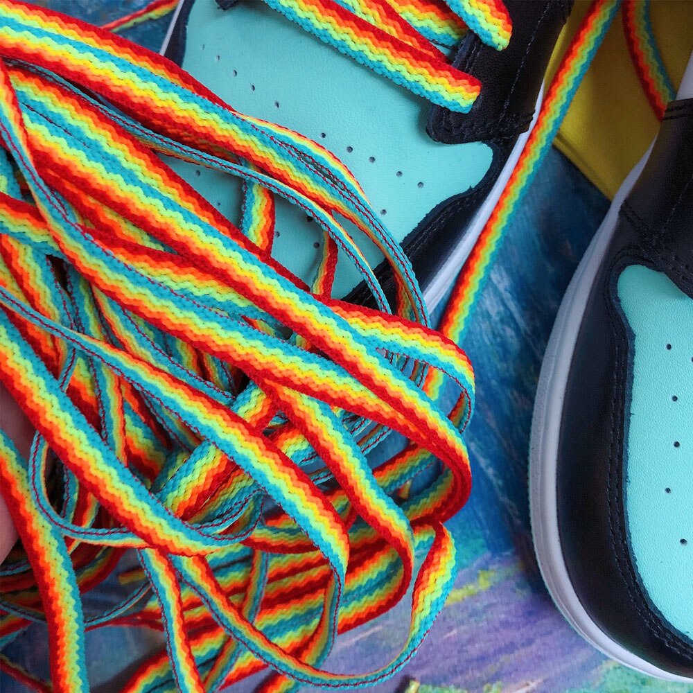 Regenboog Sneaker Schoenen Schoenveters Casual Schoenveters Schoen Accessoires Schoenen Schoenveters Touw Klassieke Sport Unisex
