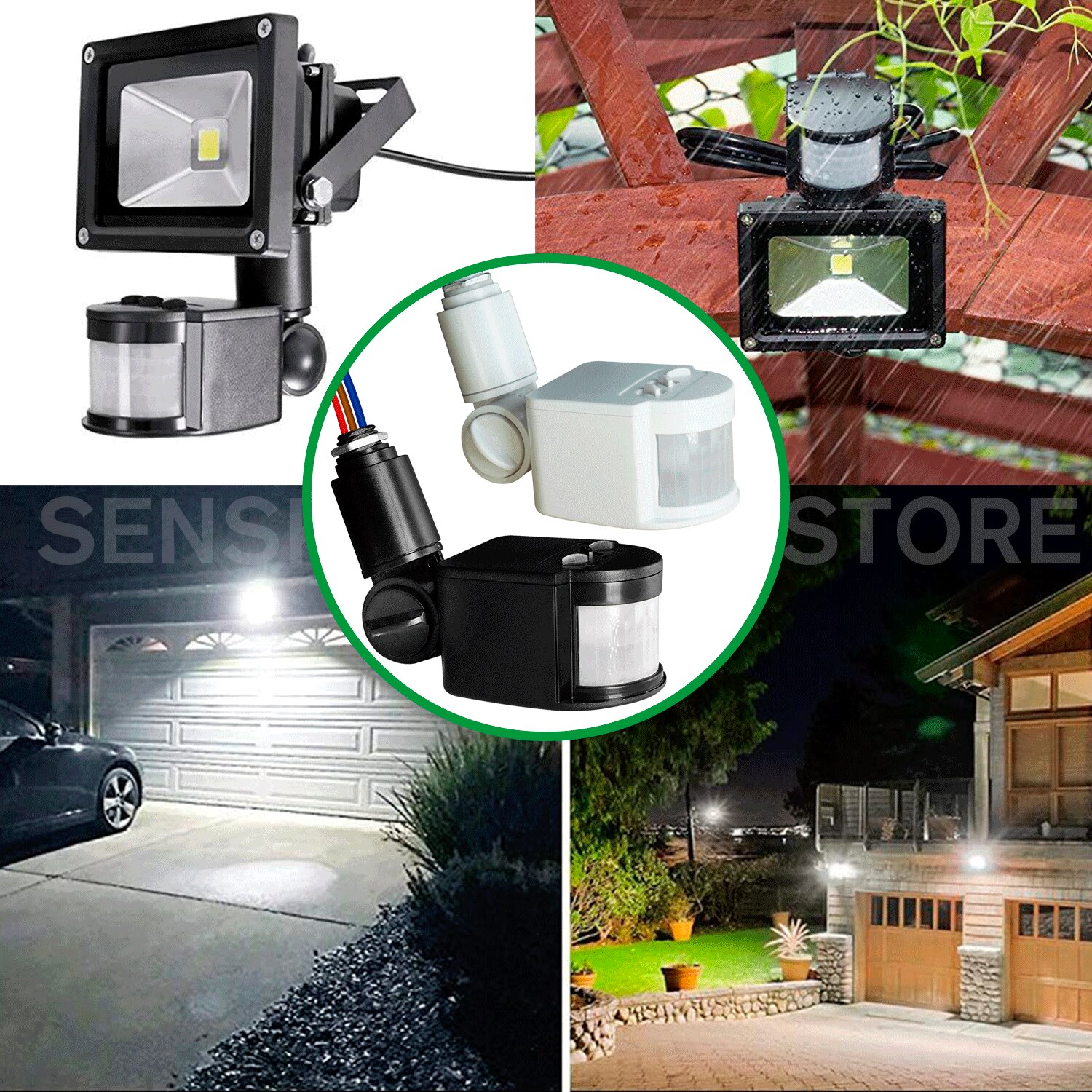12V Bewegingssensor 220V 110V Pir Beweging Detector Automatische Infrarood Wall Mount Timer Outdoor 24V Led motion Sensor Light Switch