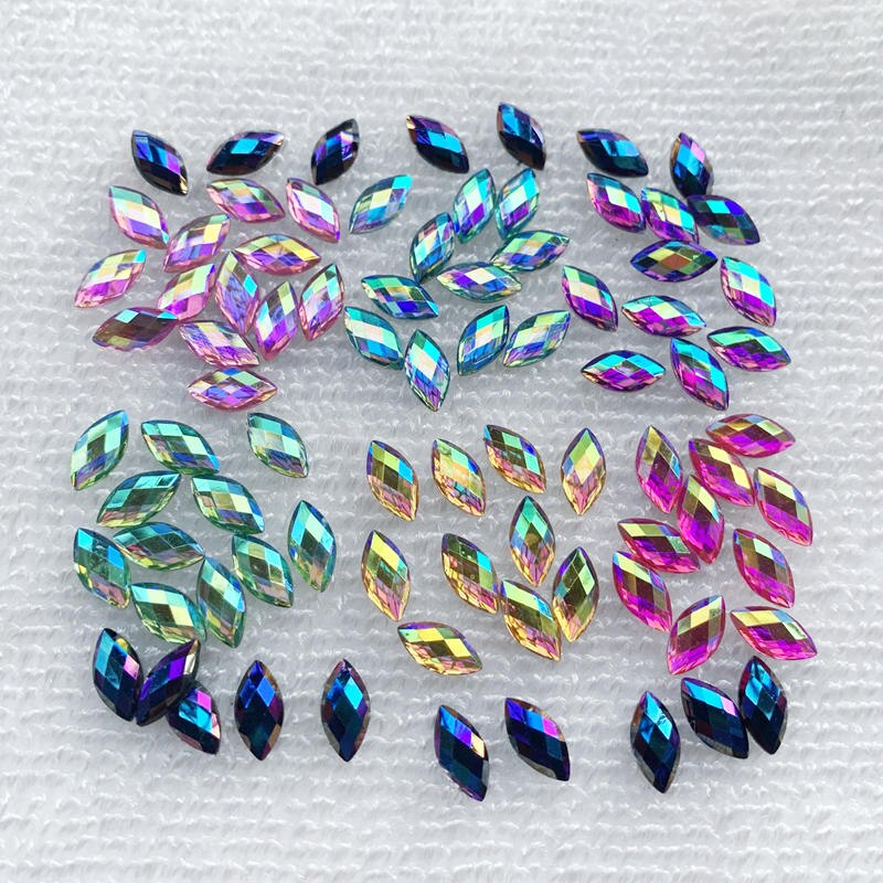 120 Stuks Paard Eye/Resin Strass Ab Kristal Is Gebruikt Als Accessoires Voor Kleding Tas Handwerk Decoratie En Nail art
