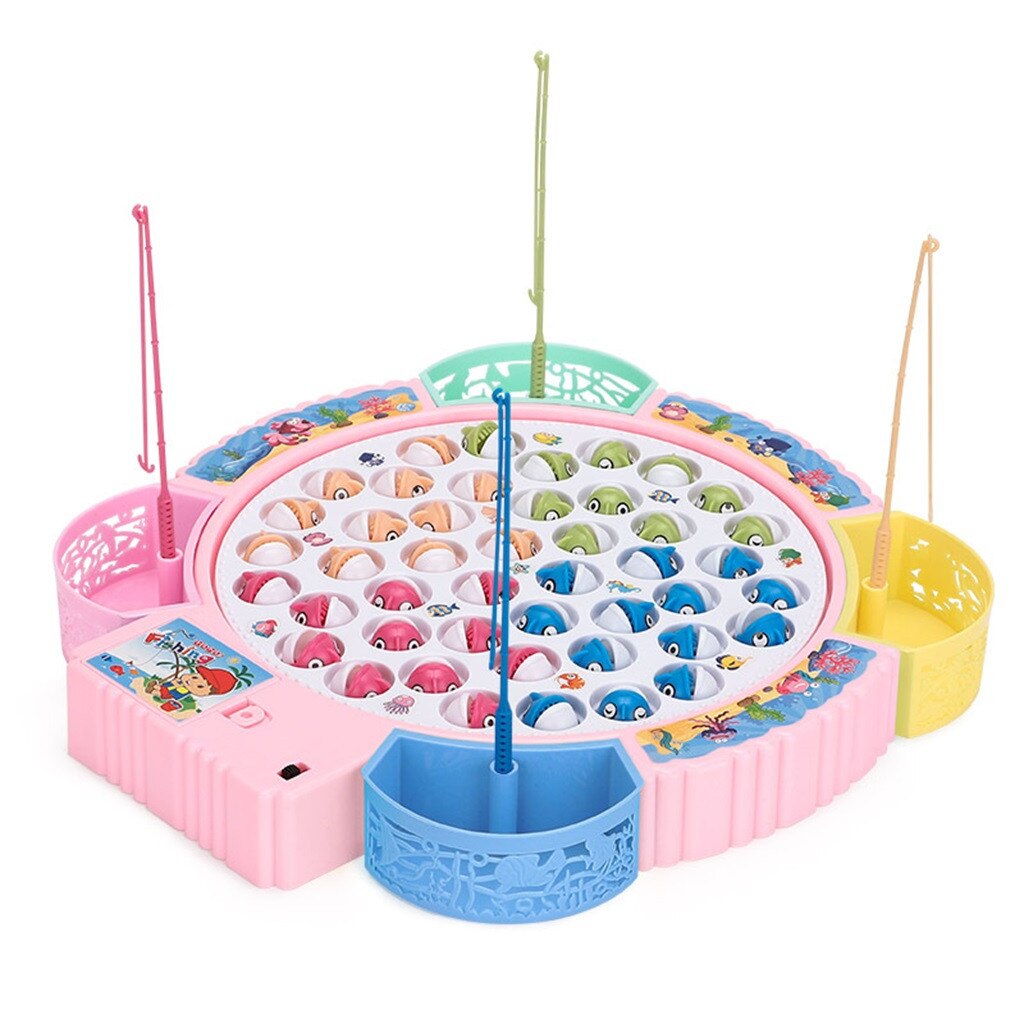 Speelgoed Voor Kinderen Kids Baby Fishing Game Toy Oplaadbare Met Licht Roterende Muziek Beste Jeux Enfant Игрушки Детям # d32