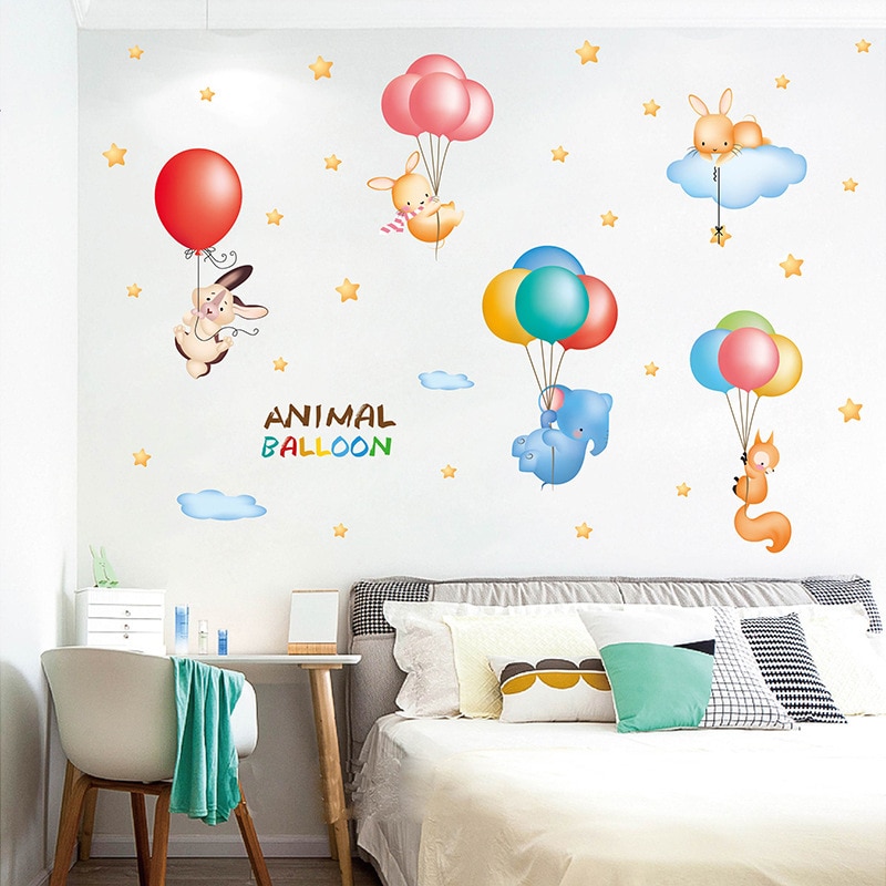 100 x 150 cm ballong vegg klistremerker låve rom hjem dekor ballong vinyl låve rom merket baby rom barnehage dekor