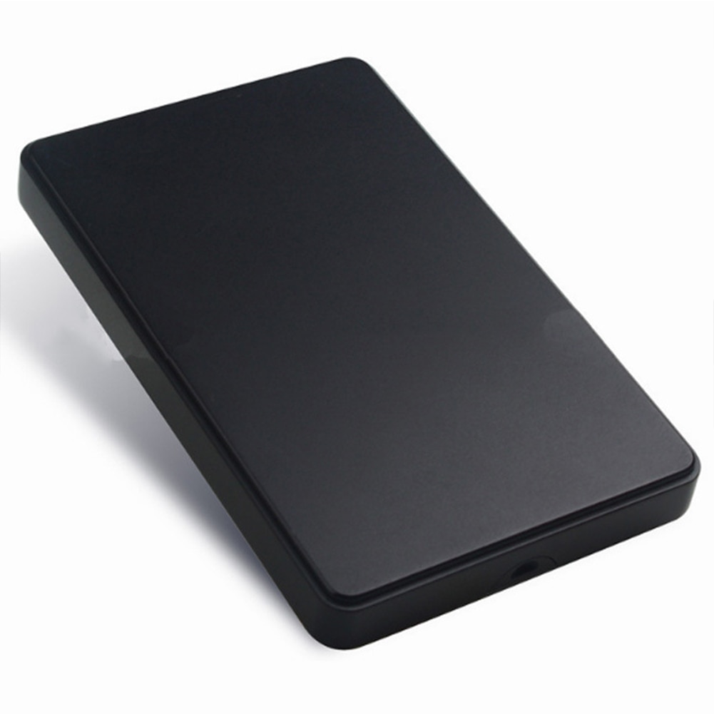 2.5 inch mobiele 2tb slanke hoge snelheid externe usb 2.0 zwarte duurzame plastic sata hdd-behuizing