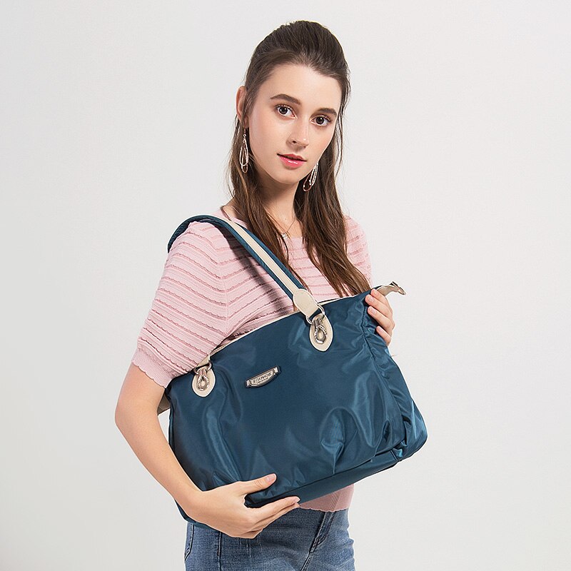 Fouvor damestas met grote capaciteit, ol-stijl damestas, oxford waterdichte tas met rits, casual messenger bag 2611-04a