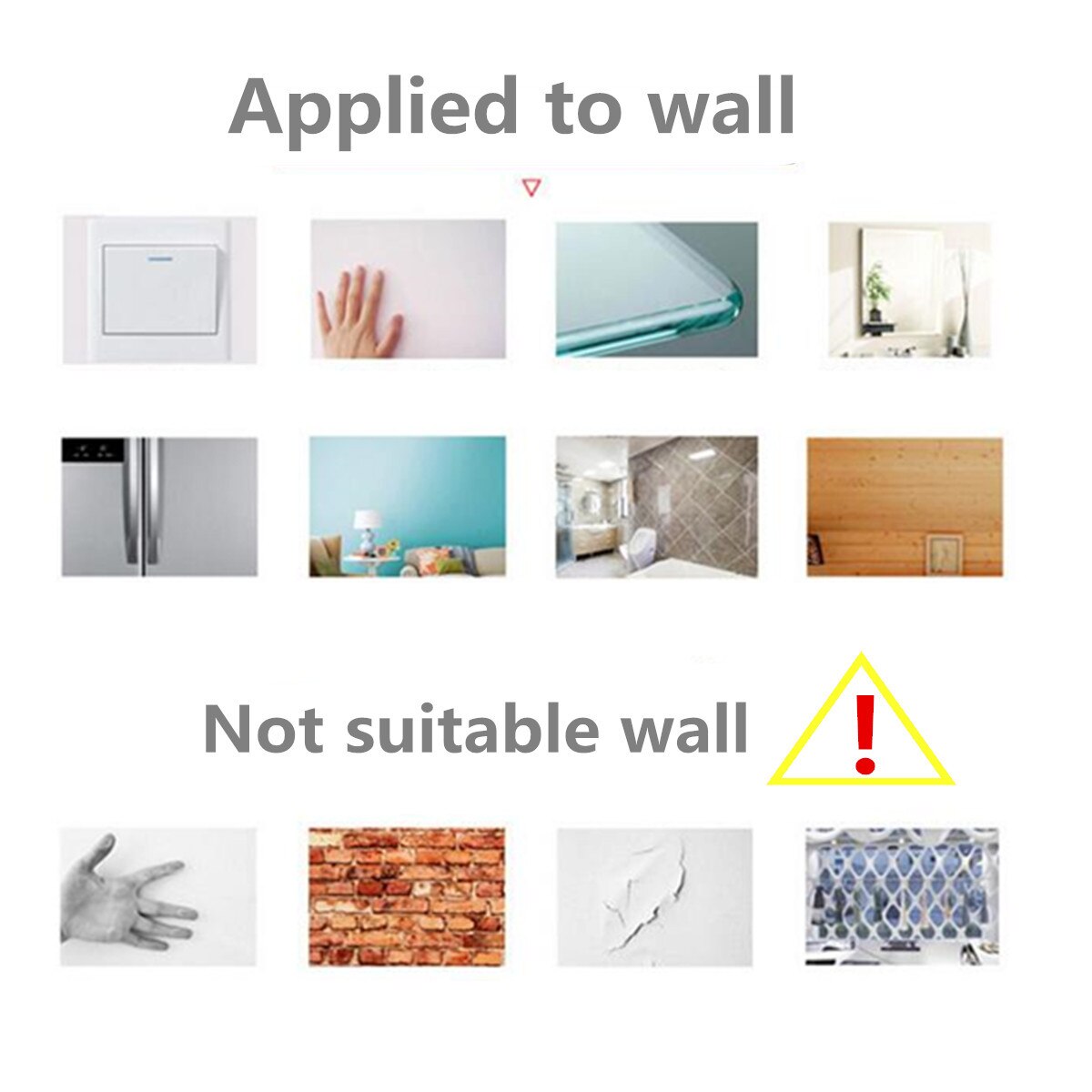 3D Acrylic DIY Picture Wall Stickers 10 Piece Love Photo Frame Set Collage Satin Black Gallery Wall Decals Poster Home Decorativ