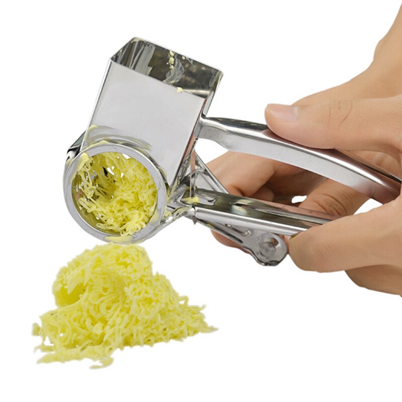 4 Drums Blades Rotary Cheese Grater Stainless Steel Cheese Slicer Shredder Butter Cutter Kitchen Gadgets