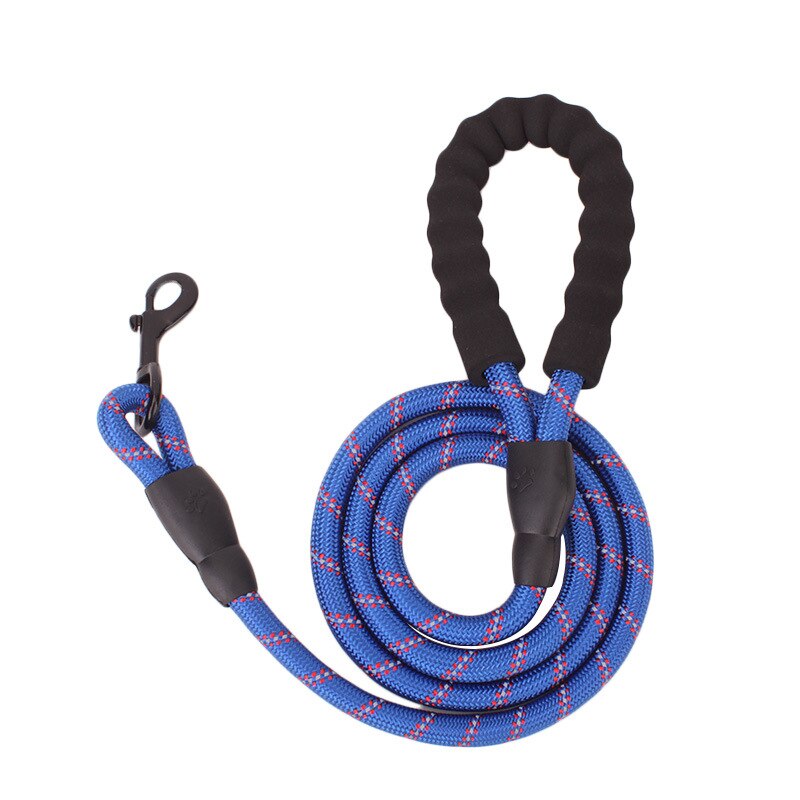 70Kg Pet Hondenlijn Rope Nylon Zinklegering Verstelbare Training Lead Pet Hondenlijn Strap Touw Tractie Hond harnas Kraag Lood: Navy