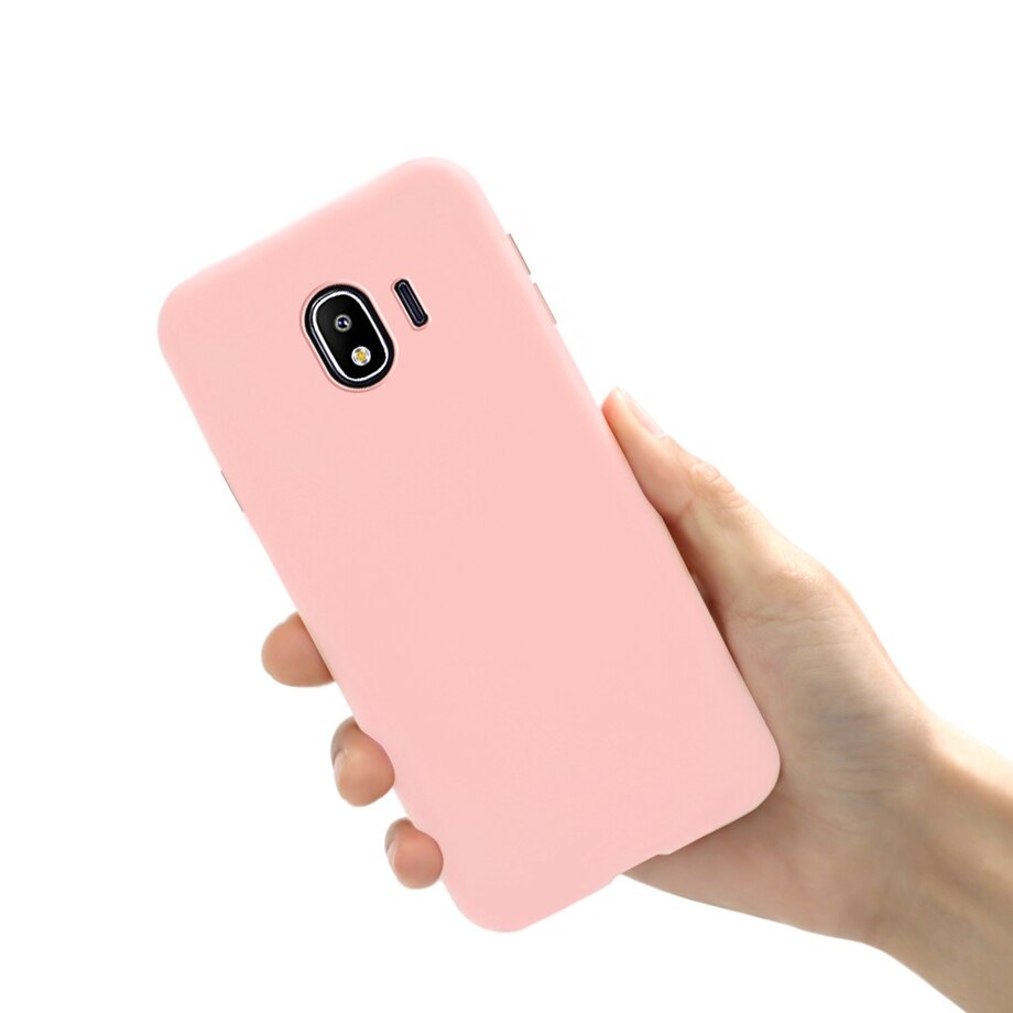 Capa de silicone para samsung galaxy j4 plus, capa macia de tpu para celulares samsung galaxy j4 2018 j415f j400f j4plus j 4 plus case: Samsung J4 2018 / Light Pink