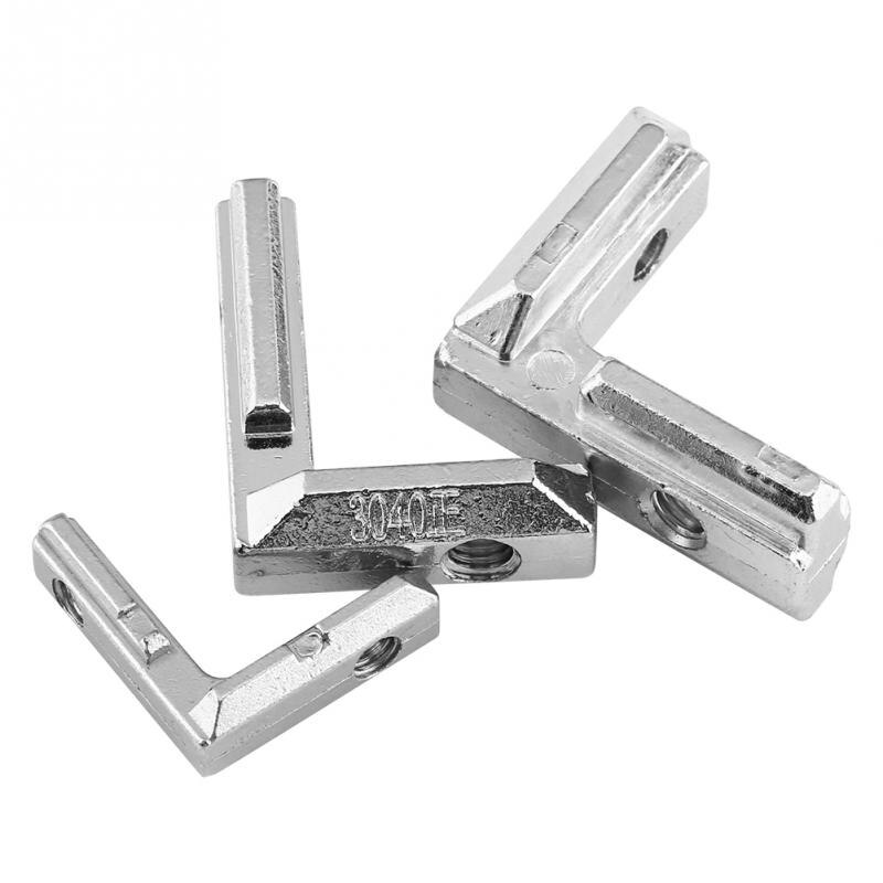 10pcs T Slot L-Shape Aluminum Interior Corner Connector Joint Carbon Steel Brackets Hardware
