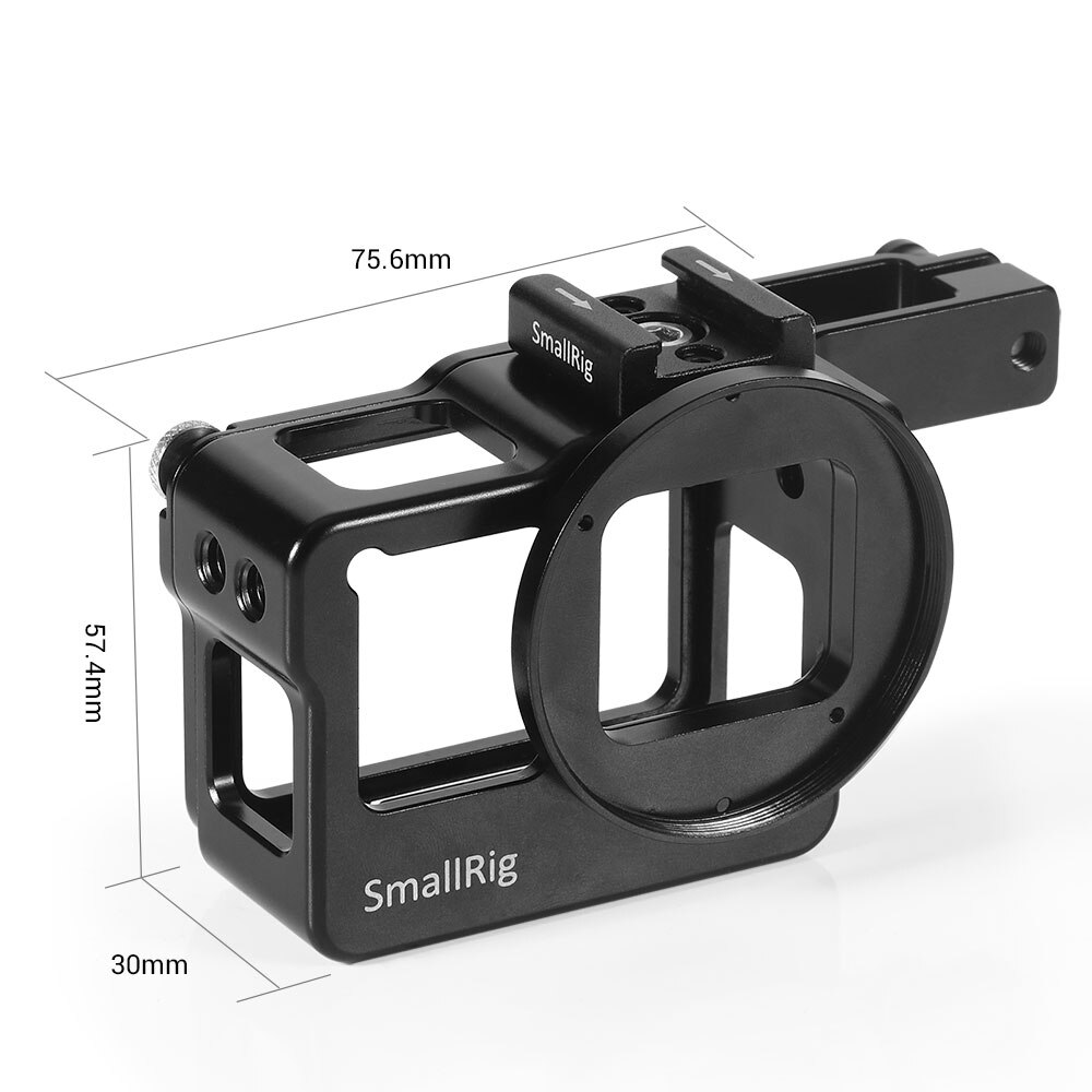 Smallrig Actie Camera Vlogging Kooi Voor Gopro Hero 7 / 6 / 5 Voor Microfoon Flash Licht Diy Opties Aluminium case CVG2320