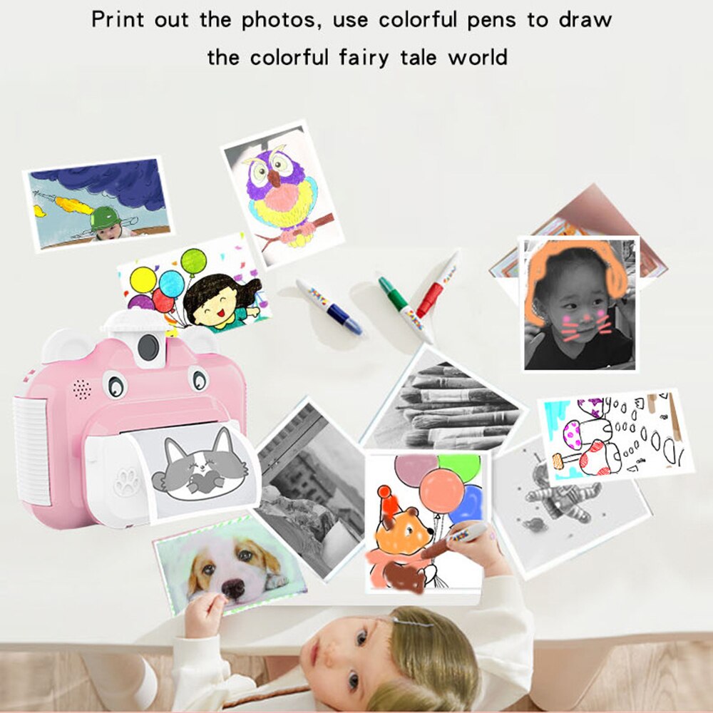 Instantane Camera Speelgoed Voor Kinderen Meisjes Kinderen Digitale Video Camera Christmas Brithday Kids Instant Camera Printer