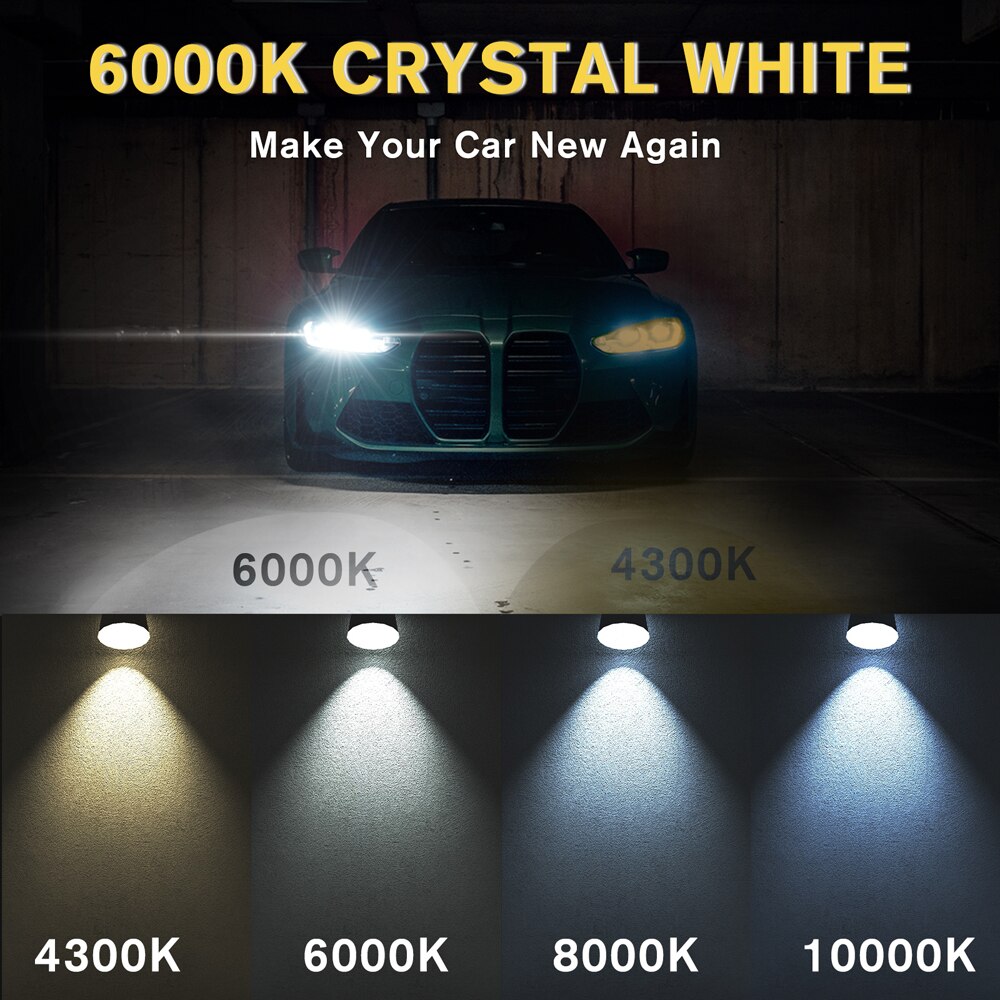2PCS 6000K Xenon Light D1S D2S D3S D4S HID Bulb CBI HID Xenon Headlight 12V 35W Waterproof Super Bright Xenon Lamp Light