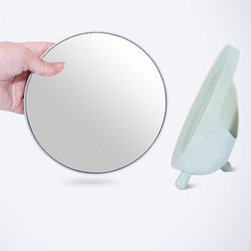 Round Vanity Mirror Storage Box One Simple Desktop Portable Vanity Mirror Vanity Accessories Makeup Vanity Silver Round Mirror