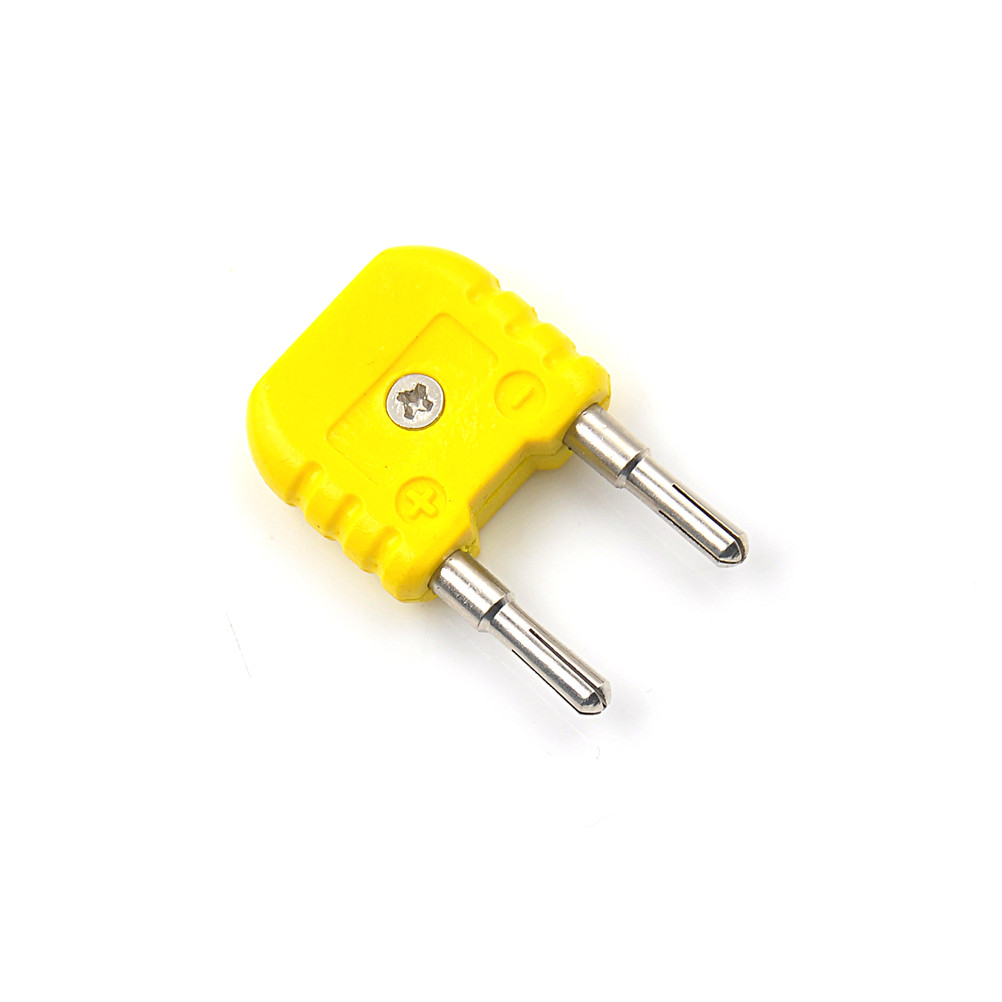 Geel Thermokoppel Type K Adapter Mini K Type Ronde Banana Plug Thermometer