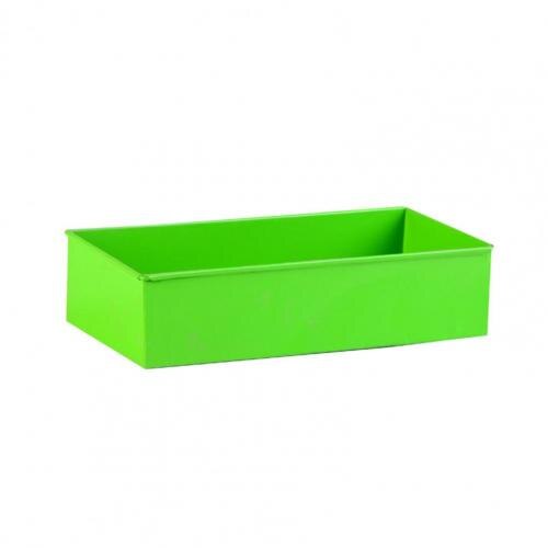 Exquisite Durable Minimalist Style Window Box Iron Flower Pot Rectangular for Yard: Green