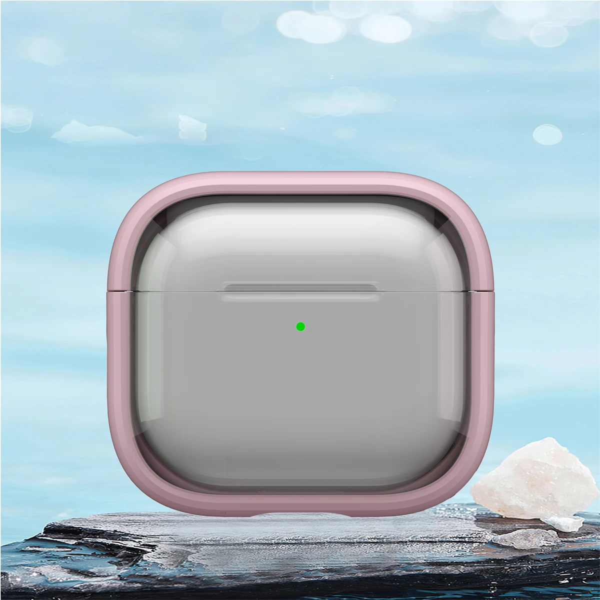 Skyddande fodral för hörlurar till airpods 1/2/3/4/  och airpods pro och airpods pro 2 , sött vikbart, stötsäkert fodral med stativ: M / Rosa