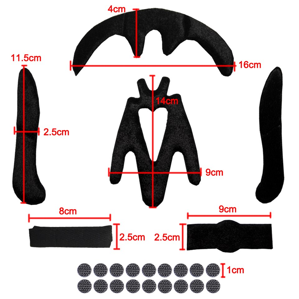 Locle Universele Fietshelm Pads Comfortabele Verzegelde Spons Fiets Helm Van Innerlijke Pads Top Helm Padding Fietshelm Pads