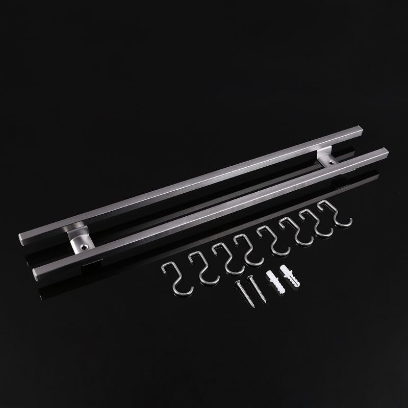 45cm Wall Mounted Double Bar Magnetic Knife Holder Kitchen Home Utensil Tools Hanging Rack Set Support