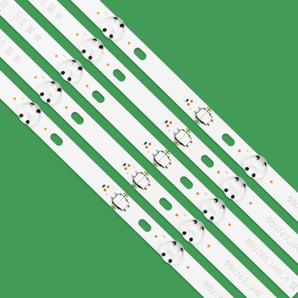 Led-hintergrundbeleuchtungsstreifen für  lg 55 uj 639v 55 uj 635t 55 uj 6350 55 uj 634t 55 uj 633t 55 uj 632t nc550 dgg-abfx 1 nc550 dgg-aafx 2 nc550 due-aafx 2