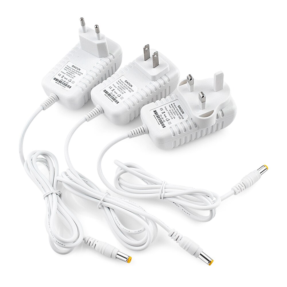 Dc 12v 2a 3a yleisvirtasovitin  ac 100-240v muuntajasovitin laturi virtalähde eu us uk pistoke led valonauhoille