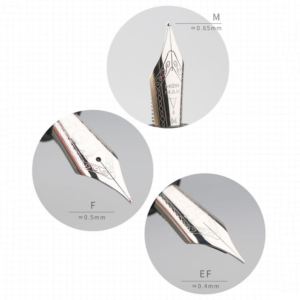 MAJOHN – stylo-plume à Piston T5, en métal Iridium EF/F/M, magnifique stylo à encre de grande capacité pour écriture, de bureau avec boîte