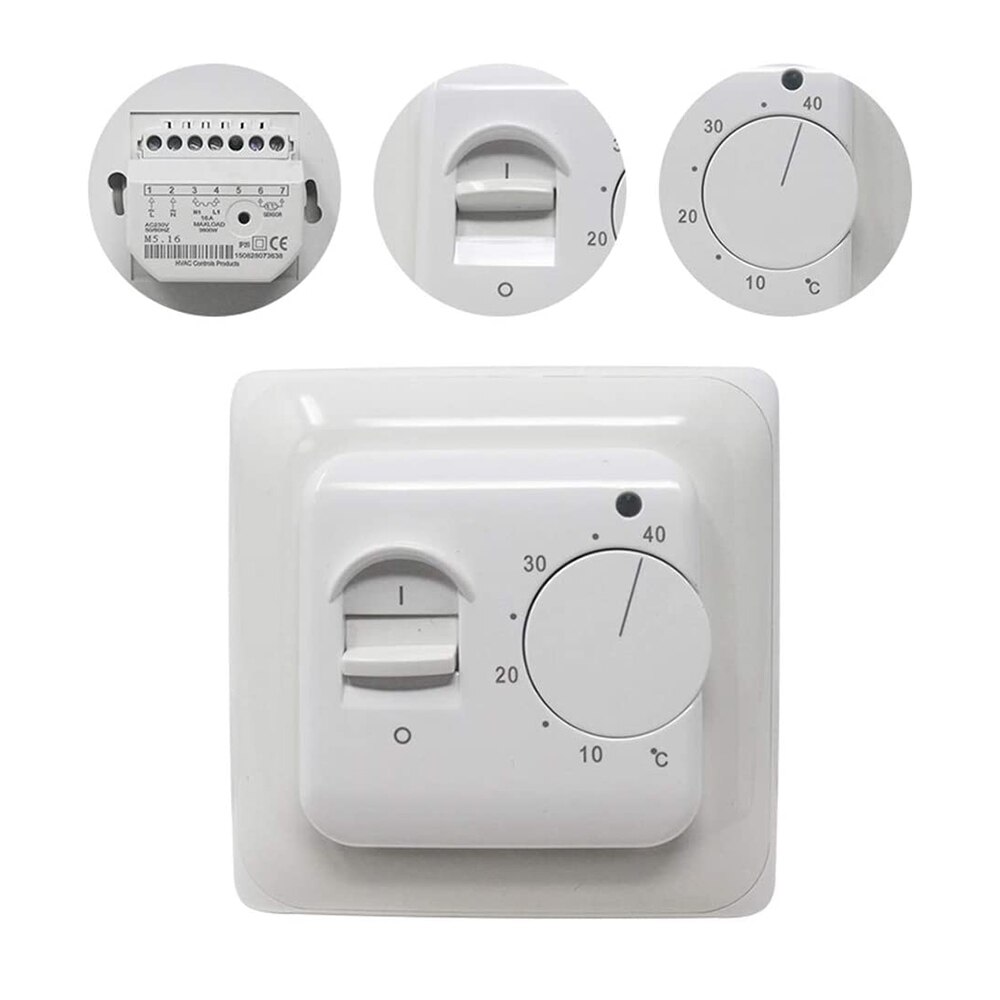 Elektrische Vloerverwarming Thermostaat Temperatuurregelaar Warm Regulator 220V 16A Ntc Sensor Programmeerbare Universele