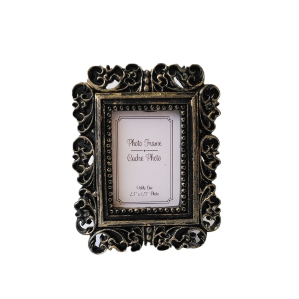 Floral Photo Frame Round Retro Frame Picture Frame Holder Wedding Party Family Decoration Year&#39;s: 02