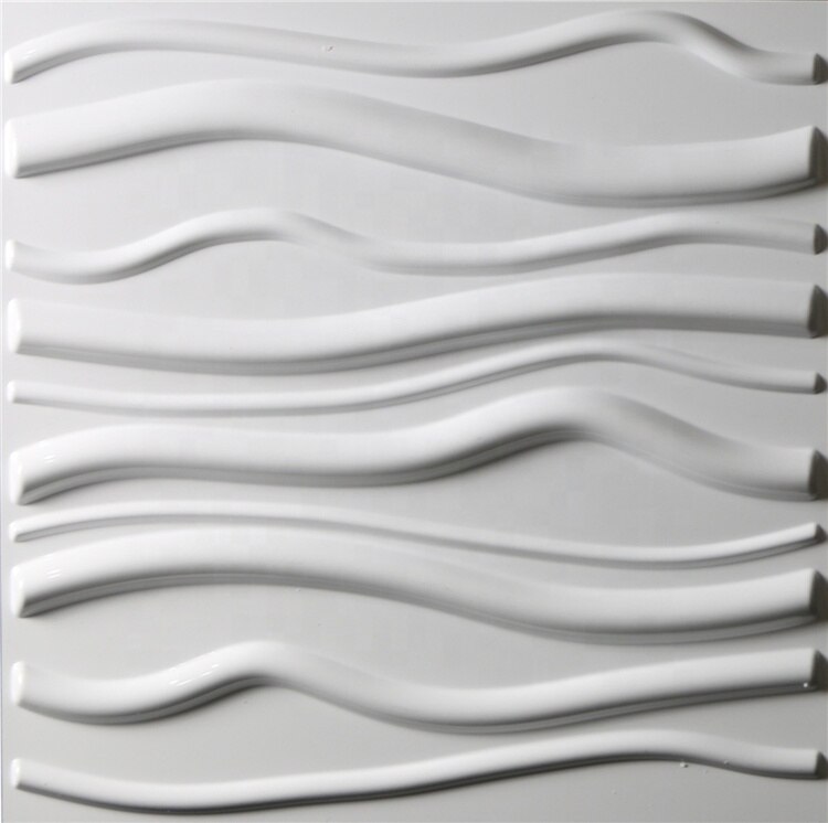 Rask installasjon fuktsikker og flammehemmende 3d veggpanel