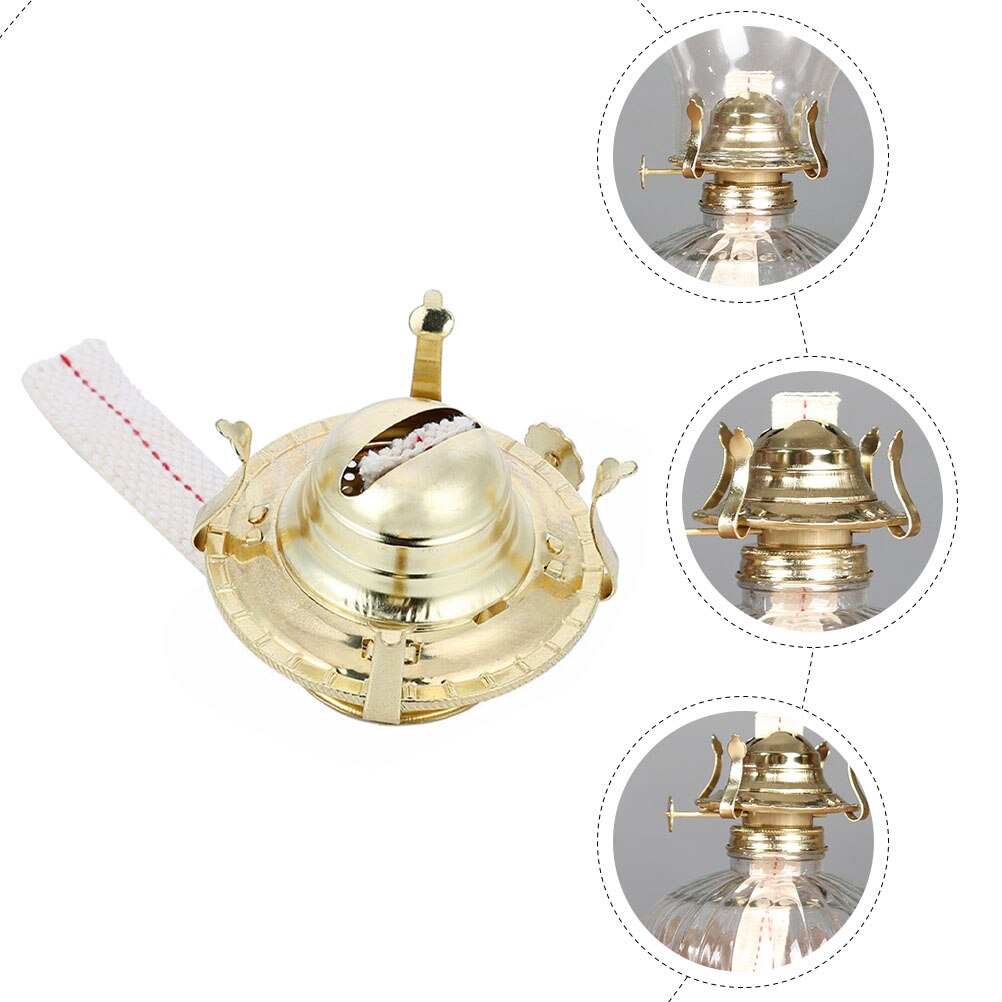 1 Set Kerosene Lamp Burner Oil Lamp Wick Replacement Kerosene Lamp Part