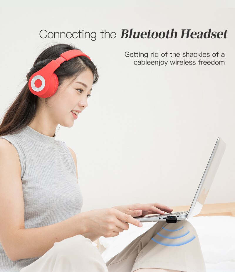 Computer Bluetooth Adapter 5.0 Desktop USB Wireless Mouse Keyboard Bluetooth Speaker Printer Transmitter