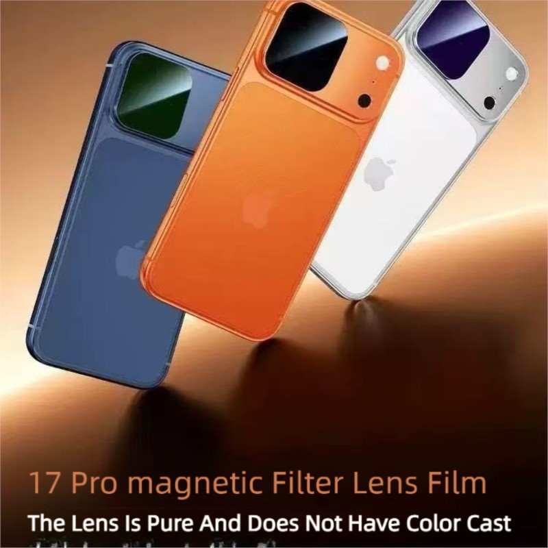 Filtro Magnetico Protettivo per Lenti Fotocamera ND 32 per iPhone 17 Pro / 17 Pro Max AR AF HD Anti-Graffio 360 ° Pellicola Protettiva per Lenti a Copertura Totale