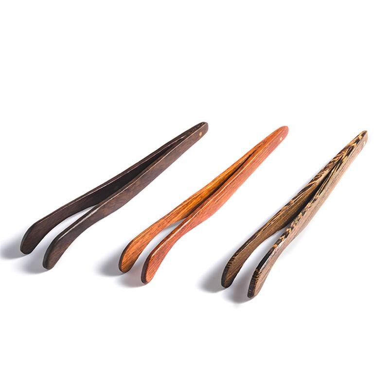 3 stücke Holz Tee Klemme Toast Zange Toaster Holz Zucker Eis Tee Tong Salat Tee Clip retro Tee Zangen Für küche Ausschnitt Werkzeug
