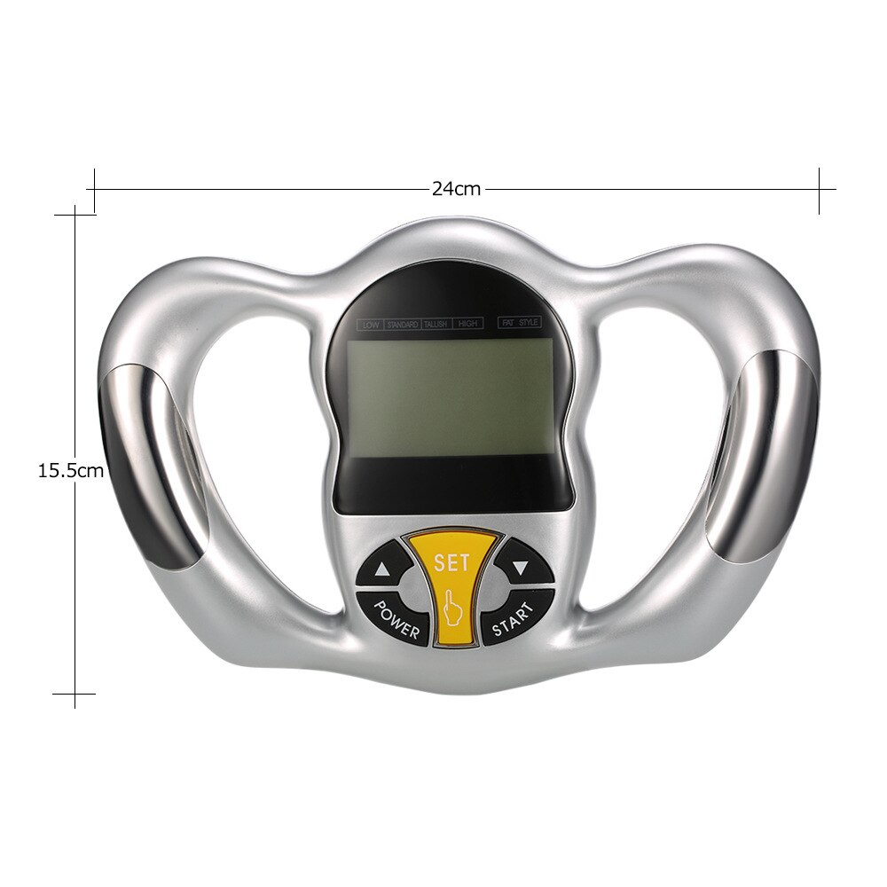 Lichaamsgezondheidsmonitor digitale lcd-vetmeter gewichtsverliestester caloriecalculator fitness slankheidsmeetinstrumenten