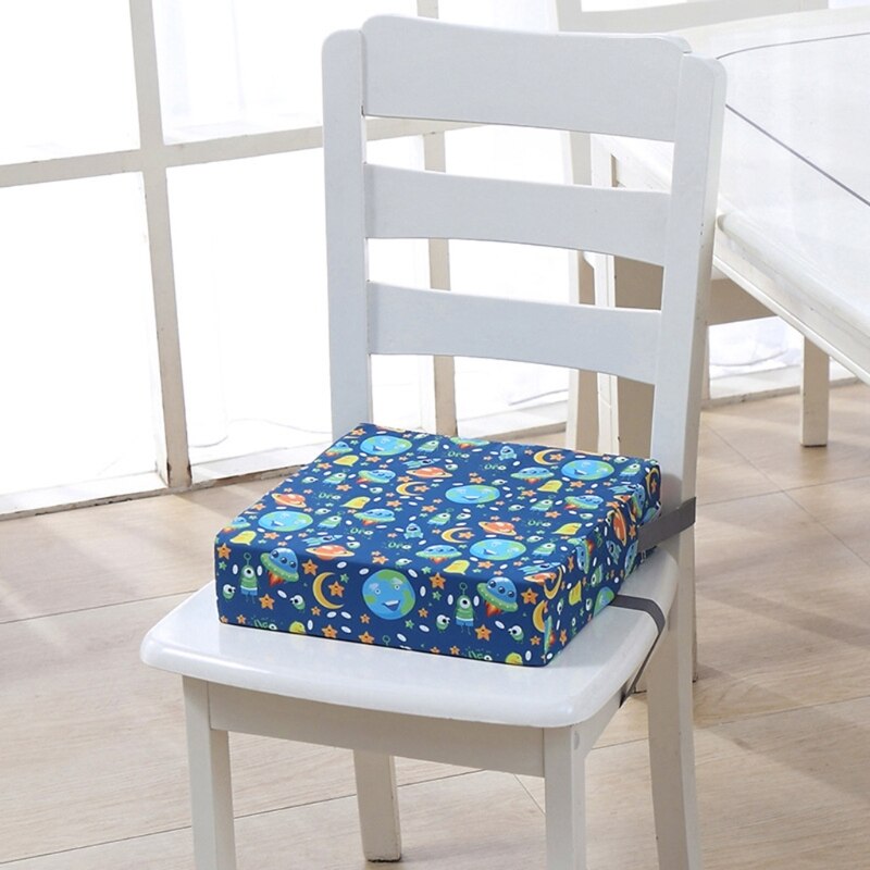 Portable High Chair Pad Booster Dining Room Adjustable Detachable Sponge Seat Cushion for Toddler Kids Baby