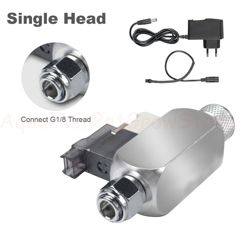 Dc 12v output solenoid akvarium  co2 system regulator elektrisk magnetisk fiskeanlæg tank  co2 trykreducerende ventil cylinder