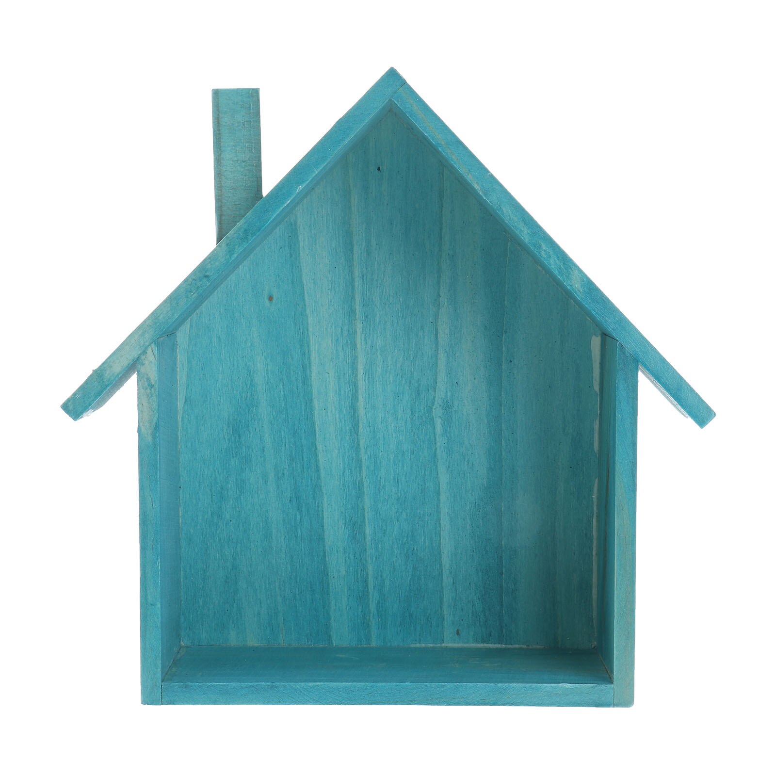 1 Pc Wall Shelf Wooden Storage Rack Storage Organizer Display Box for Office Bedroom: Blue