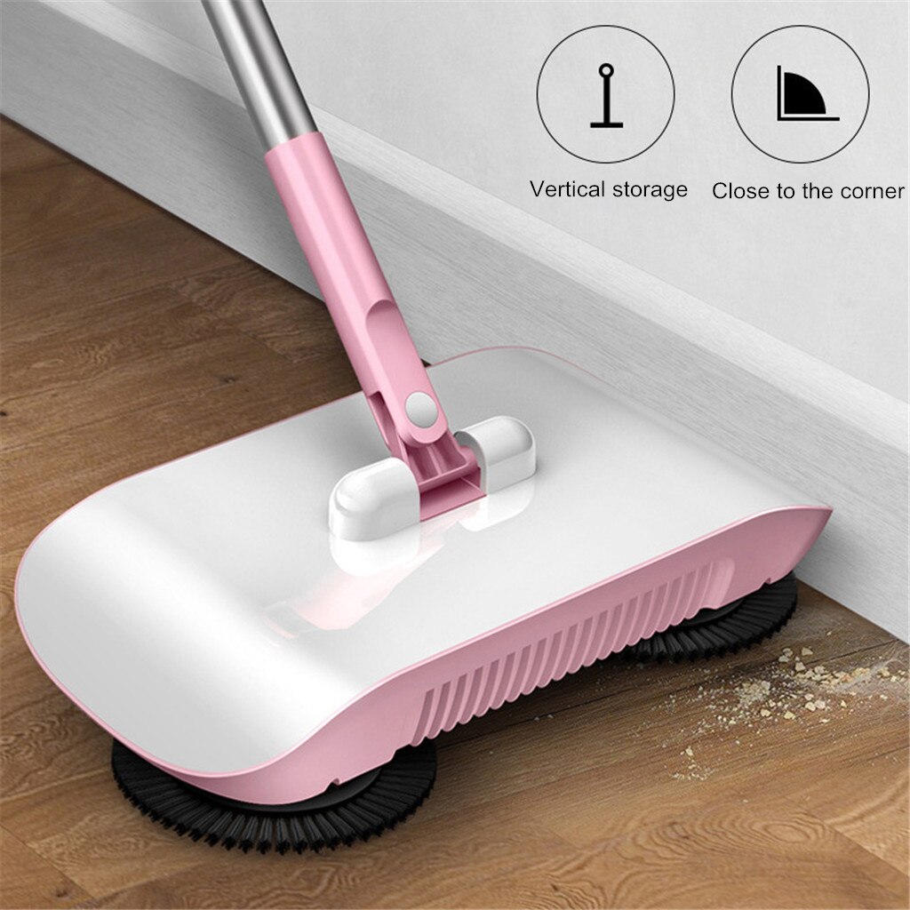 Spinning Broom Brush Magic Broom Sweeping Machine Without Electricity Hand Push Sweeper Dustpan Hard Floor Vassoura