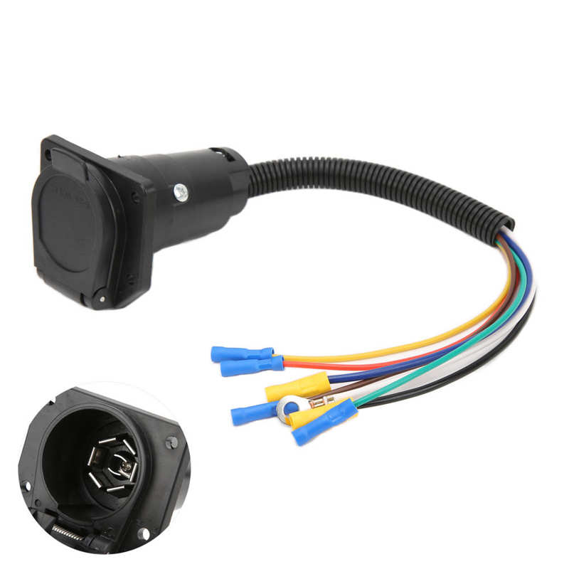 Trailer Wiring Adapter Trailer Connector Wide Application with Bracket for Camper for Trailer Car